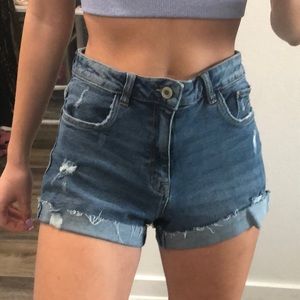 Zara denim shorts